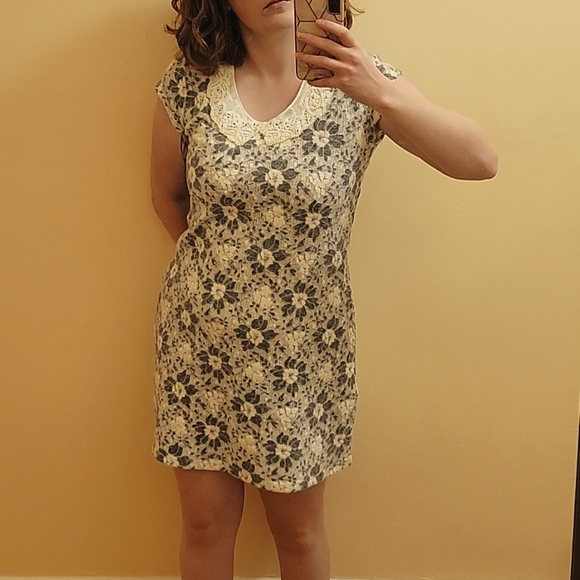 Tatiana & Natouchi grey & white cotton dress - Picture 1 of 2